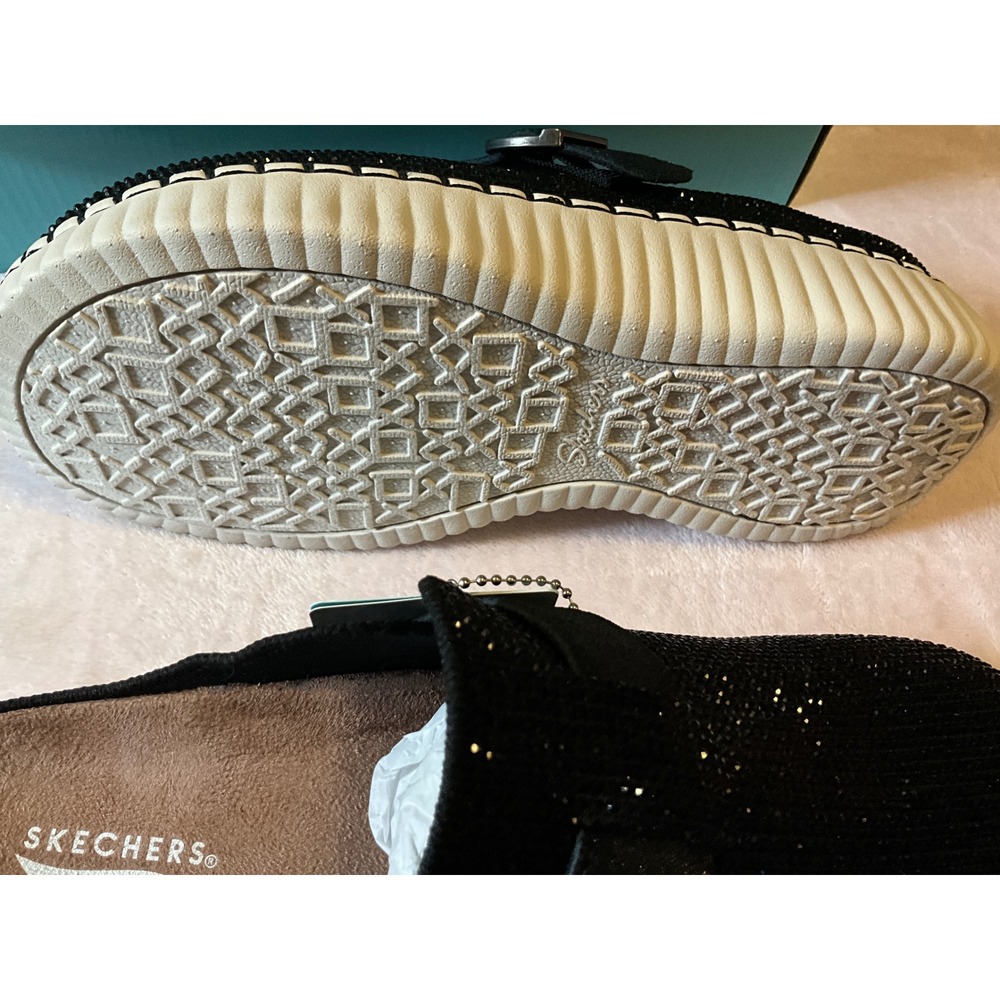 Skechers Martha Stewart Arch Fit City Catch Black Rhinestone Mules Clogs New 8.5 - Picture 4 of 4